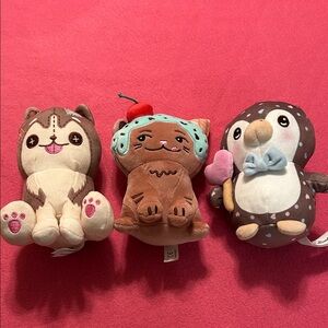 3 Moriah Elizabeth plush animals